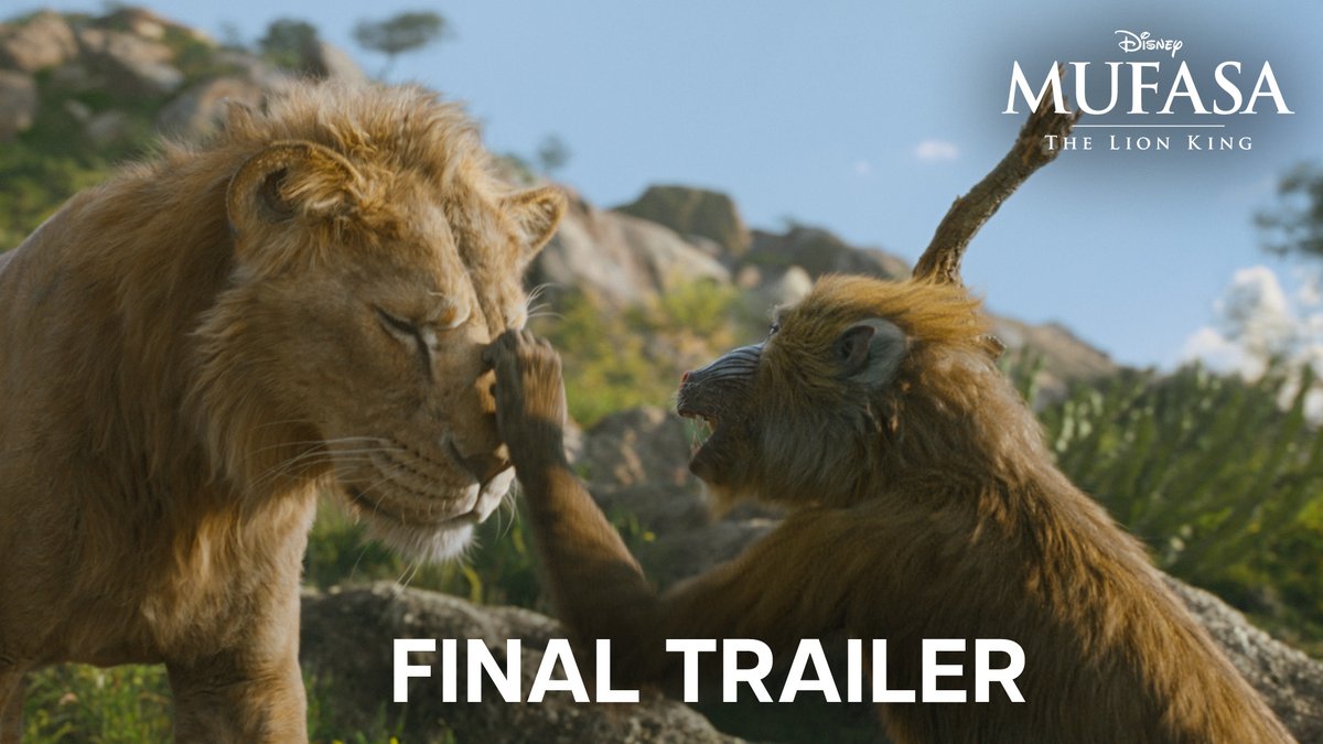 The final trailer for ‘MUFASA: THE LION KING’ has been released. In theaters on December 20.