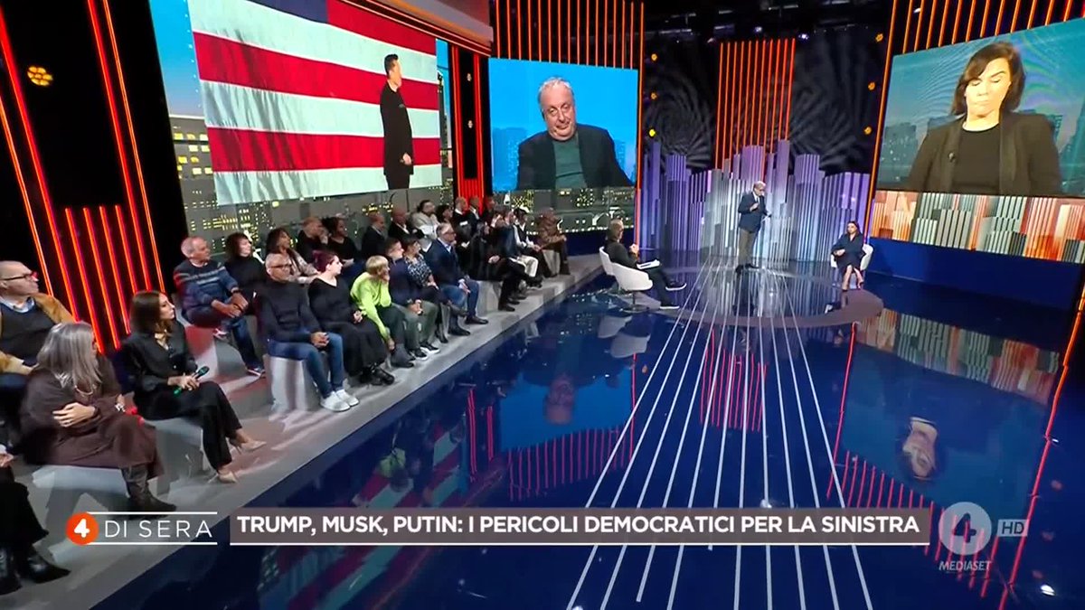 Annarita Briganti: "Senza Elon Musk, Trump non avrebbe mai vinto" Ne stiamo parlando ora a #4disera in diretta su #Rete4 e in streaming su Mediaset Infinity