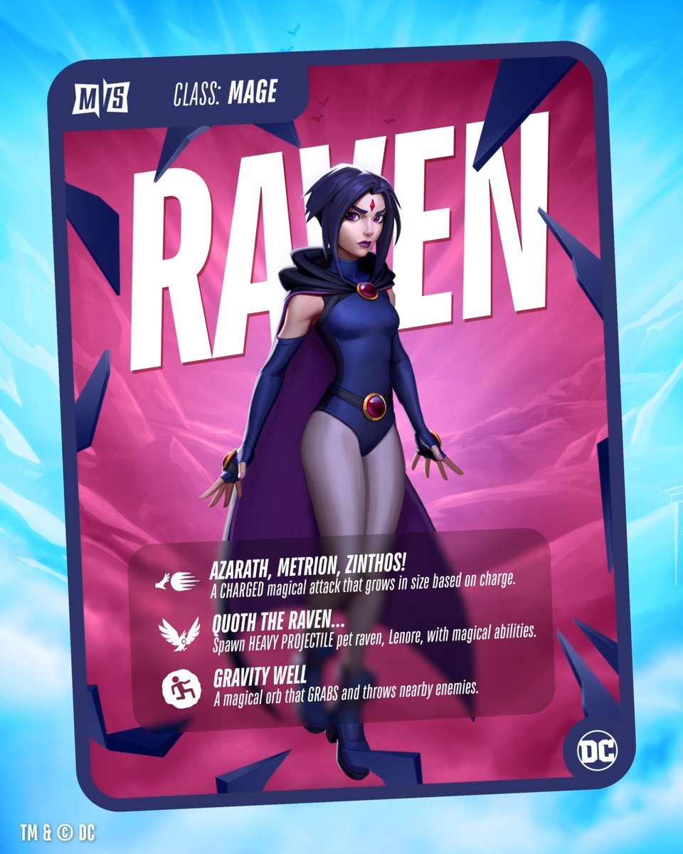 So quoth the Raven, "Nevermore." Get excited for Raven's INTO THE VERSE on Monday! #MultiVersus