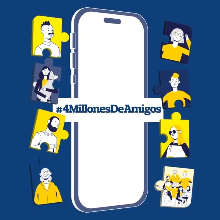 Descubre todo lo que puedes hacer en Banca Móvil 📲 mientras encuentras las 8 piezas de nuestro rompecabezas. 🧩 Si lo consigues, participas en el sorteo de 4 iPhones 15 Pro Max. Así celebramos que ya somos más #4MillonesDeAmigos 💛 que tienen tiempo para más. 🎉