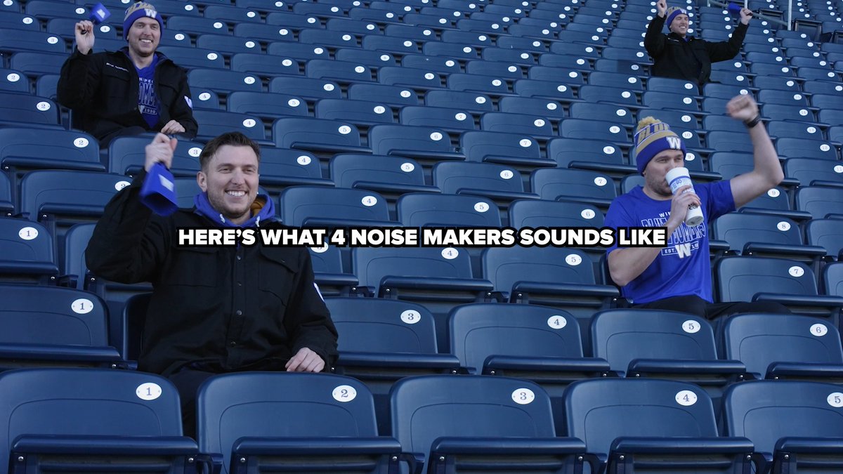 let's get loud tomorrow, bomber fans 🔊 noise makers, available in-store now. #ForTheW