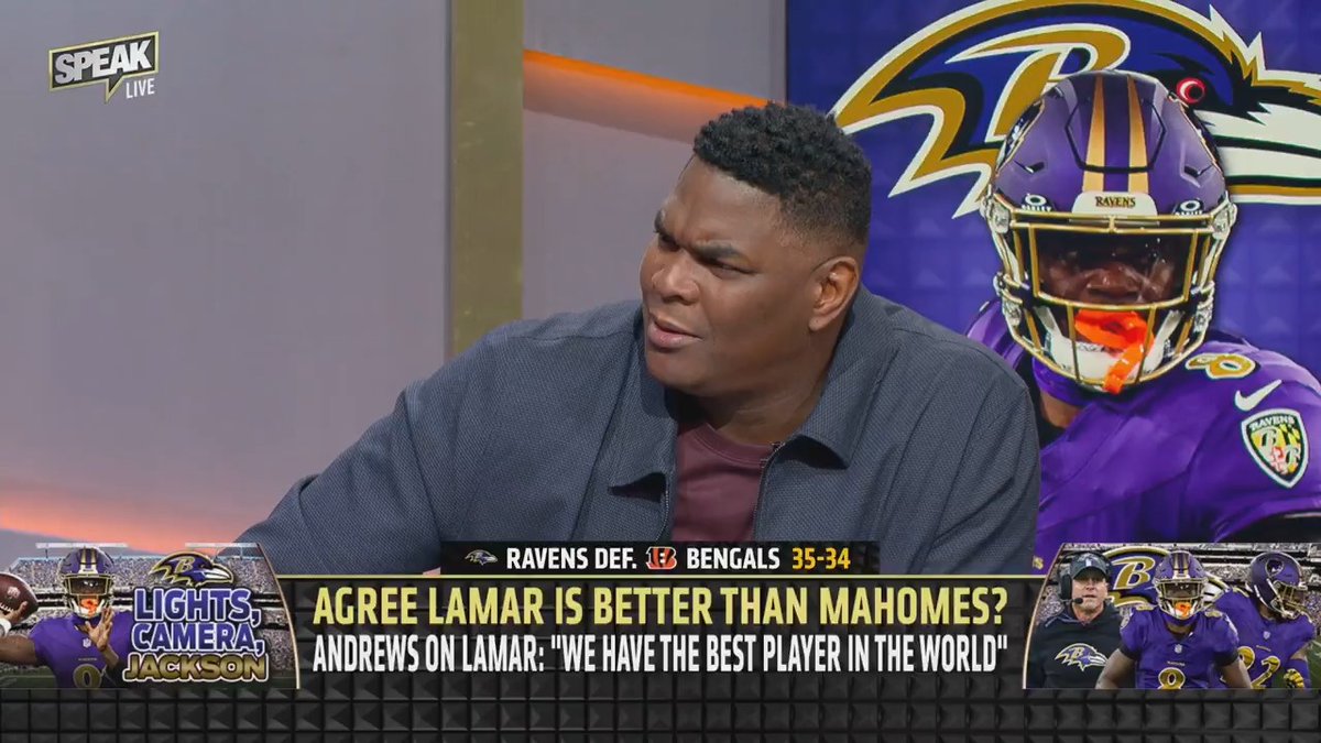 .@Keyshawn: Lamar Jackson is the best player in the world right now.