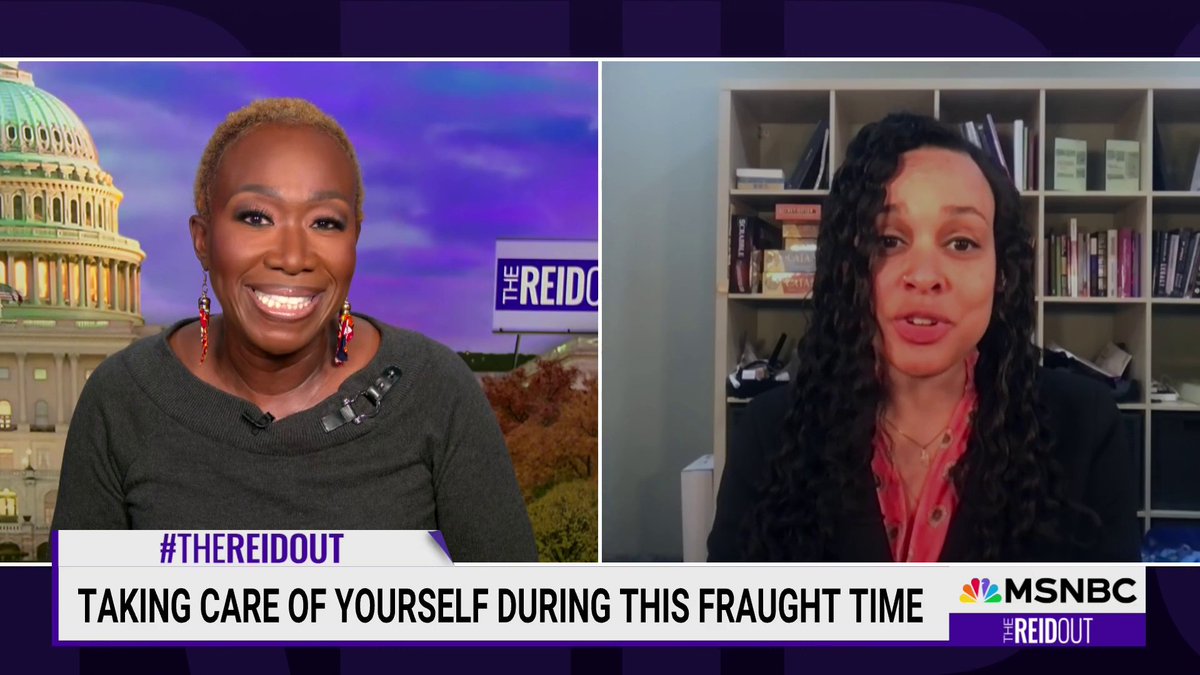 "It's completely fine to not be around those people and to tell them why. To say, I have a problem with the way that you voted..." -Amanda Joy Calhoun, MD, MPH discussing taking care of yourself during this fraught time on #TheReidOut with Joy Reid.