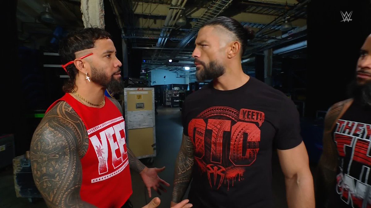 "You talk to me like that, Uce, I'm out! That's your ONE PASS, UCE." 😤 Jey just shut Roman DOWN. 👀 #SmackDown