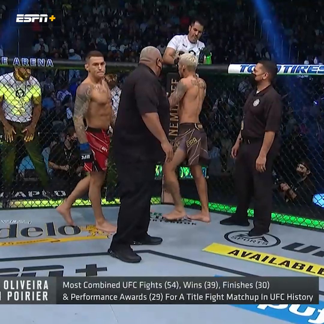 The sportsmanship from Charles Oliveira 💚🤝 #UFC309 | Saturday, Nov. 16 | ESPN+ PPV 🍿