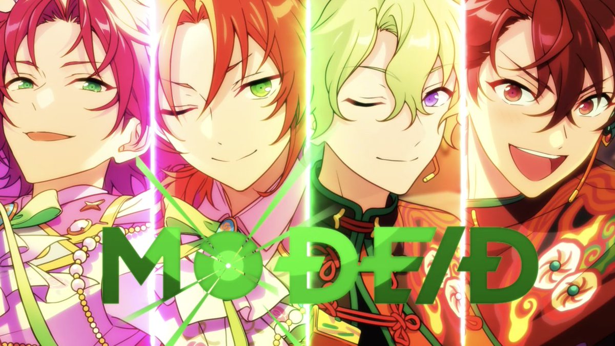 【3つのナイスドリームユニット】 ━━━━━━━━━━━━━━━ 𝟮𝟬𝟮𝟱.𝟬𝟰.𝟬𝟴 𝘿𝙚𝙗𝙪𝙩 ✳🟢❇『MODE／D』❇🟢✳ #衣更真緒 #月永レオ #巴日和 #守沢千秋 ▶ナイスドリームユニット特設サイト #あんスタ