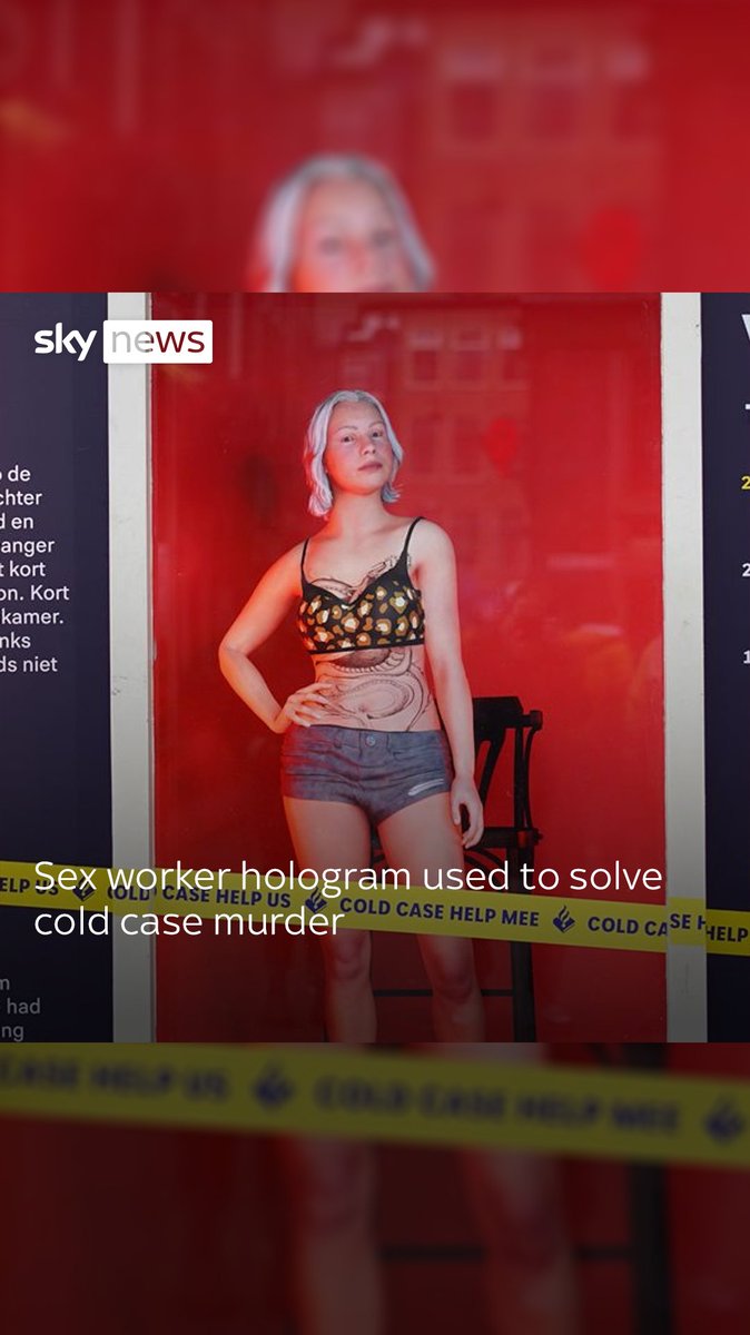 Police in Amsterdam are set to use a life-size hologram of a murdered sex worker to try to catch her killer 15 years after her death.