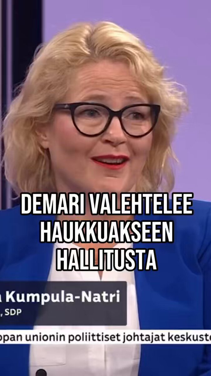 Ihmettelen useasti demareiden tapaa harjoittaa politiikkaa, mutta erityisen ihmeellistä on, että sitä pitää myös ajaa eteenpäin valheita viljelemällä. Ehkä se kertoo jotain tuosta eturyhmäpuolueesta. Miapetra Kumpula-Natri väitti Ylellä kirkkain silmin, että hallitus selittää politiikkaansa ”kansa ette ymmärrä”- hokemilla. Se on paitsi valhe, myös naurettava väite. Suomalaiset kyllä tietävät, minkä katastrofin te jätitte maan talouteen velkajuhlienne jälkeen. Nyt sitä korjataan ja eihän se kivaa ole. Paitsi tietenkin demareille, jotka uskoakseni epätoivoisesti toivovat, että hallitus tekee kipeät päätökset heidän puolestaan, jotta he saisivat jatkaa taas tuhlaamista tulevissa hallituksissa. Olen täysin vakuuttunut, että suomalaiset näkevät tuon sumutuksen läpi.