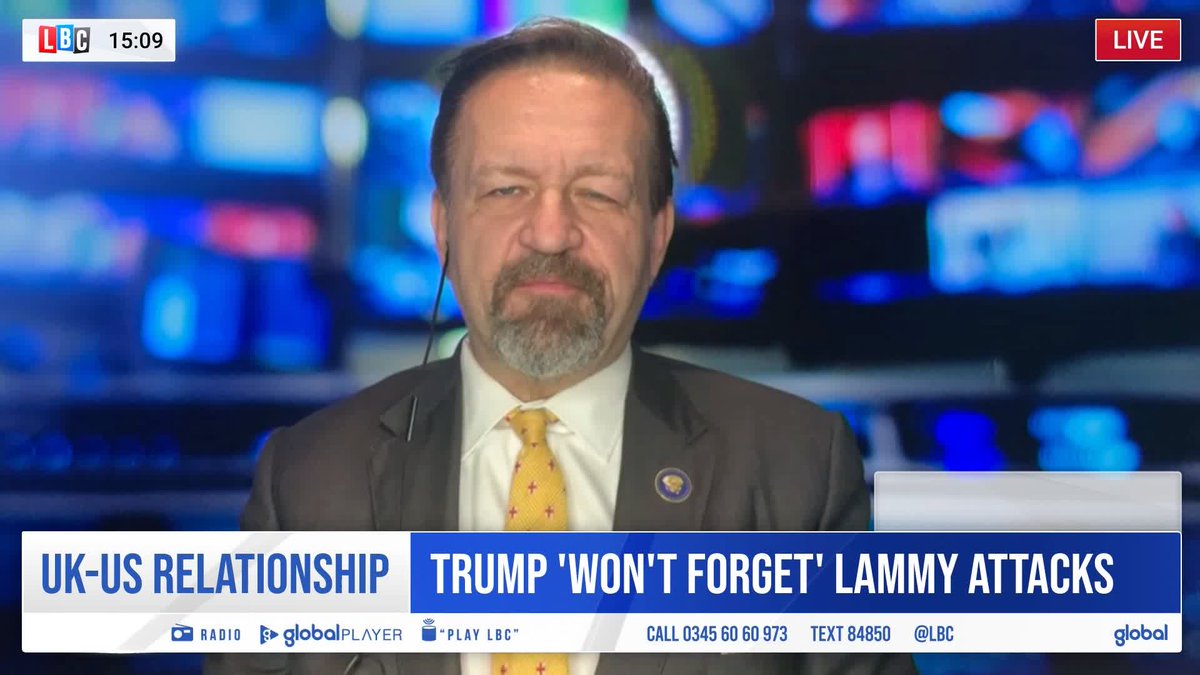 'It's unconscionable.' Former Trump aide Sebastian Gorka tells Vanessa Feltz that David Lammy should either 'apologise or resign' after his comments about Donald Trump.