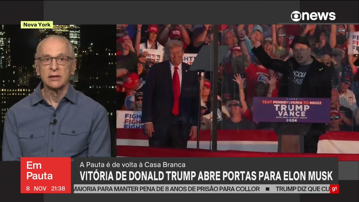 Jorge Portugal: Donald Trump não foi o único vencedor das eleições nos EUA, porque o apoio ao candidato republicano abriu as portas do poder para Elon Musk. Agora só falta Elon Musk comprar a Globo.