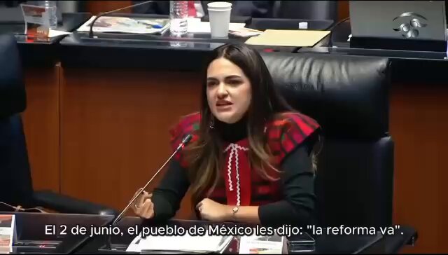 ¡TIEMBLA EL PRIAN! 💥👊🏻 La Senadora Andrea Chávez puso a temblar al PRIAN. El 2 de junio el pueblo de México les dijo "la Reforma va" y váyanse acostumbrando porque "Les vamos a seguir derrotando en las urnas". ¡EL NUEVO TERROR DE LA OPOSICIÓN! 👊🏽👊🏽🇲🇽
