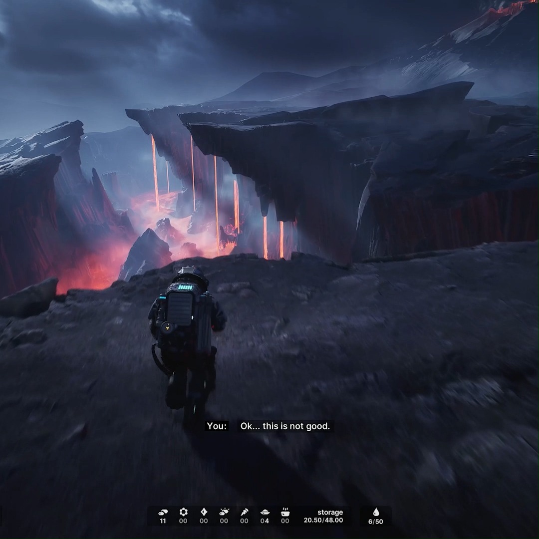 Survival on the planet that Jan has landed on is a death race against the unforgiving sun rays, but the sights can certainly be beautiful 💜