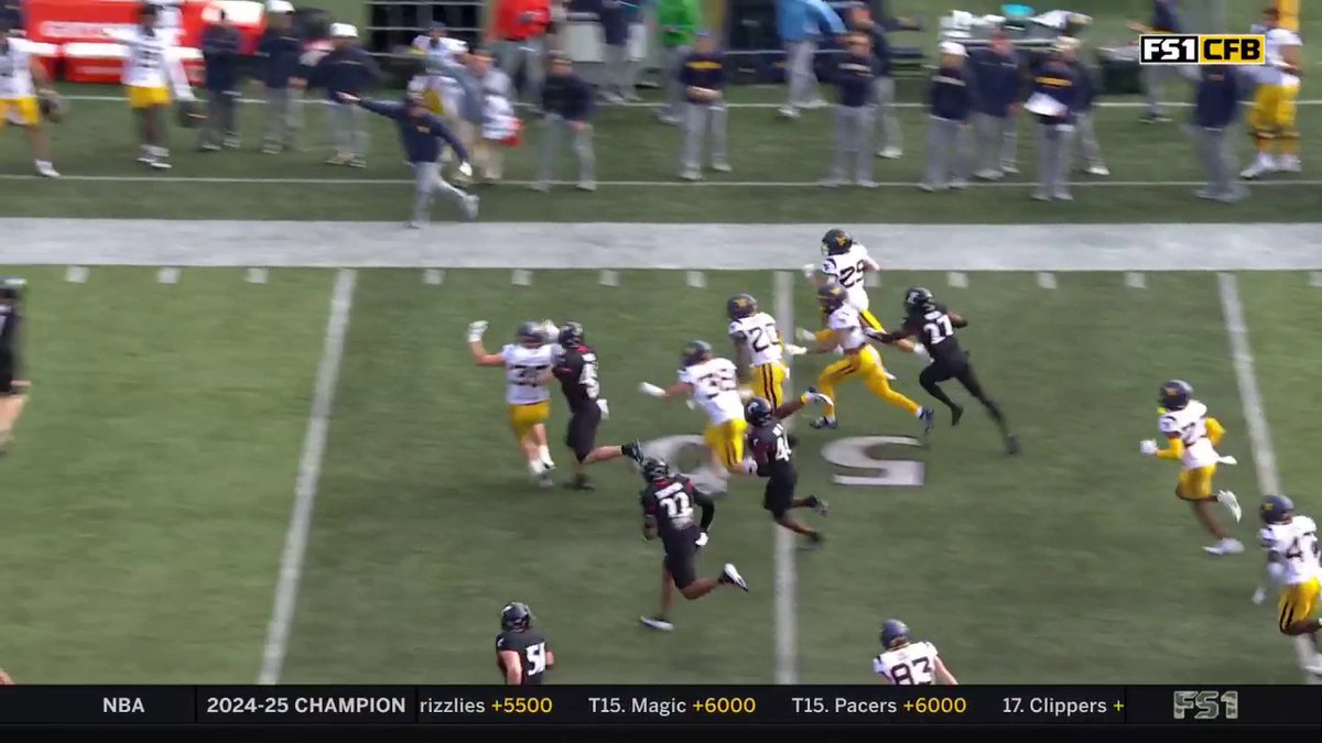Cincinnati punter Mason Fletcher brings the BOOM to limit the damage on the return 👀💥