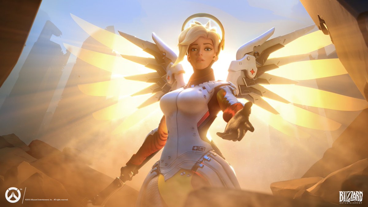 Overwatch Mercy 5 Player Resurrection 👼 If Overwatch Classic is released, we can see Mercy's true resurrection ability ✨ ※ Source: