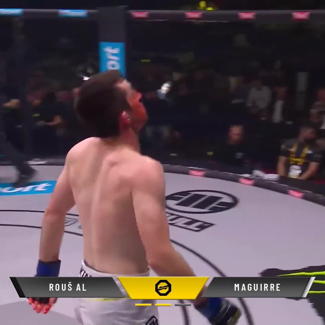 Comeback of the year❓ Despite getting hurt very badly, Jack Maguire 🇮🇪 rallies to submit Radek Roušal in the second round. The Irishman silenced the crowd and made a statement in his promotional debut #OKTAGON63 📺 & DAZN