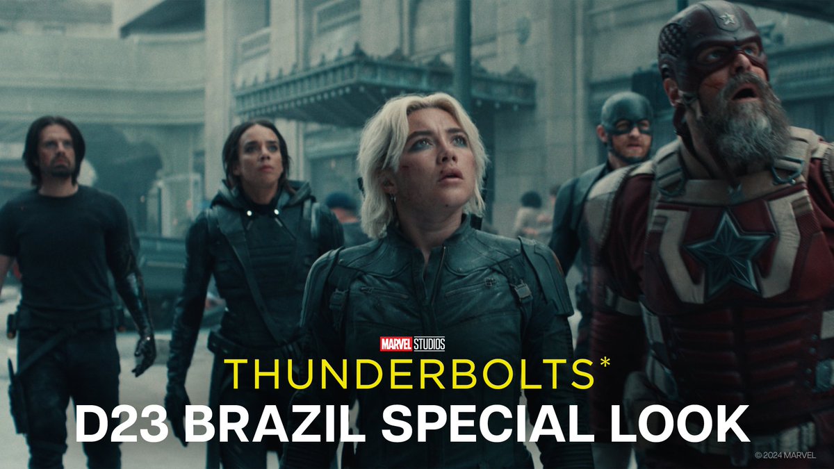"We are the THUNDERBOLTS*!” Watch the #D23Brasil Special Look of Marvel Studios’ #Thunderbolts* in theaters May 2, 2025.