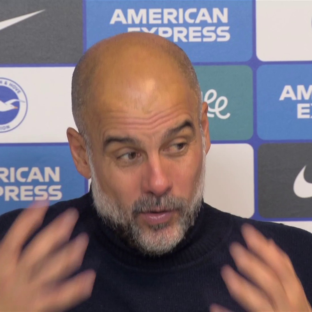 "I would like to have the whole squad to fight, if someone else wins I can congratulate, not give it away because we are not there" 😳 Pep Guardiola says he doesn’t feel his Man City side can compete every 3 days after a 2-1 defeat to Brighton 🤕