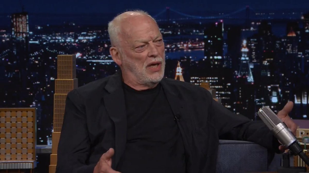 .David Gilmour addresses rumors about him and Pink Floyd! #FallonTonight