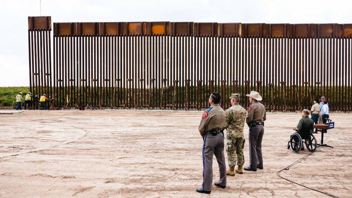 Texas is the first and ONLY state in the nation to build our own border wall. More miles are being added every day. Texas will not back down until the border is secure. 🎥Watch this video to see how #OperationLoneStar is keeping our state safe: