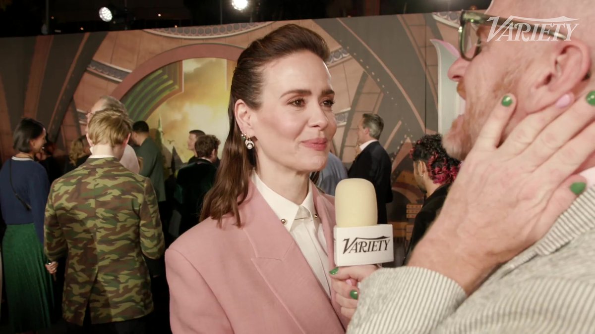 Sarah Paulson says she'd like to be in #Grease2 as a musical: "I would like my chance to do 'Cool Rider.'"