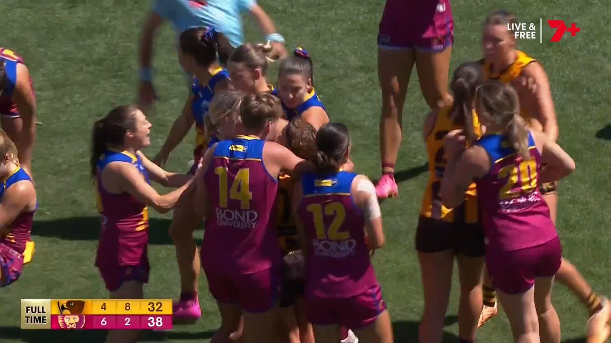 Tempers flared after the final siren at IKON Park.