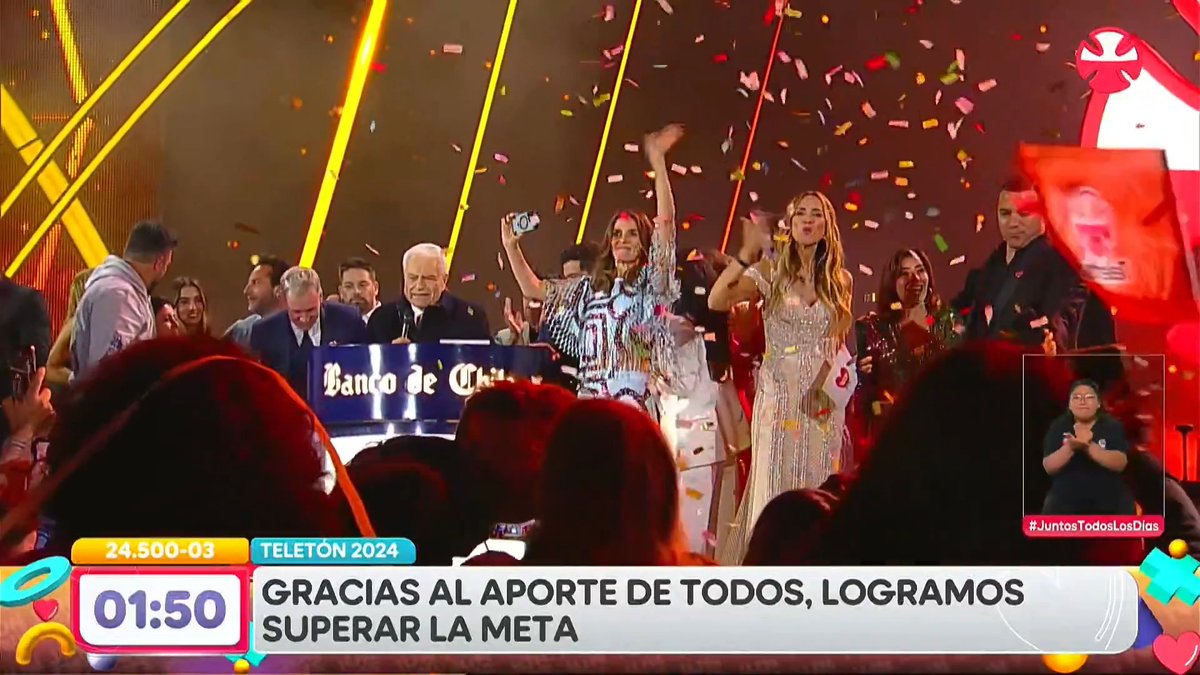 🔴 VIVA CHILE CTM: META SUPERADA, MONTO LOGRADO $40.502.617.946 💪🔥✨ La Teletón es lo más grande y todo lo que está bien de este país ❤️✨. Por lejos el mejor legado para las nuevas generaciones 💖 #Teletón2024 #JuntosTodosLosDías