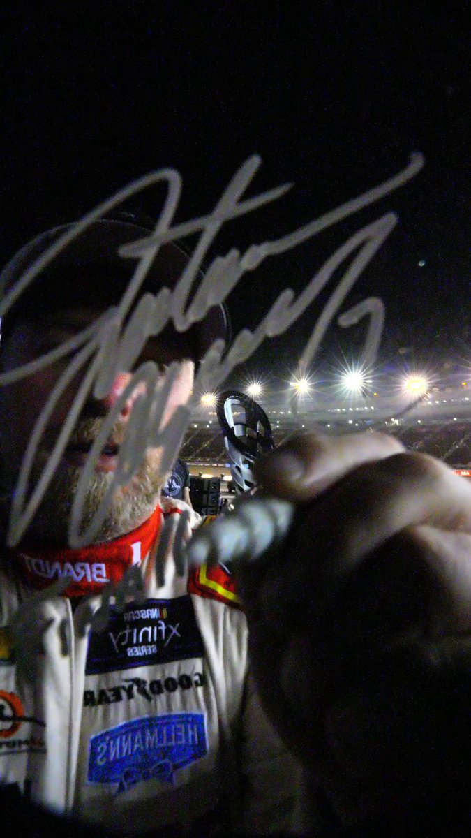 Signing off a champion.