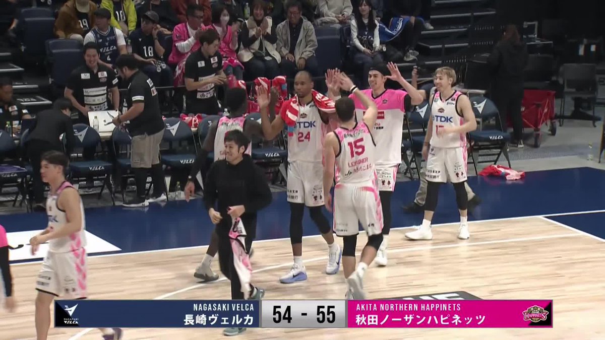 1点差の大接戦を制したのは秋田！！ 敵地で貴重な2連勝を掴み取る👏 【公式】秋田ノーザンハピネッツ 📡バスケットLIVEで見逃し視聴 #Bリーグ #りそなグループ