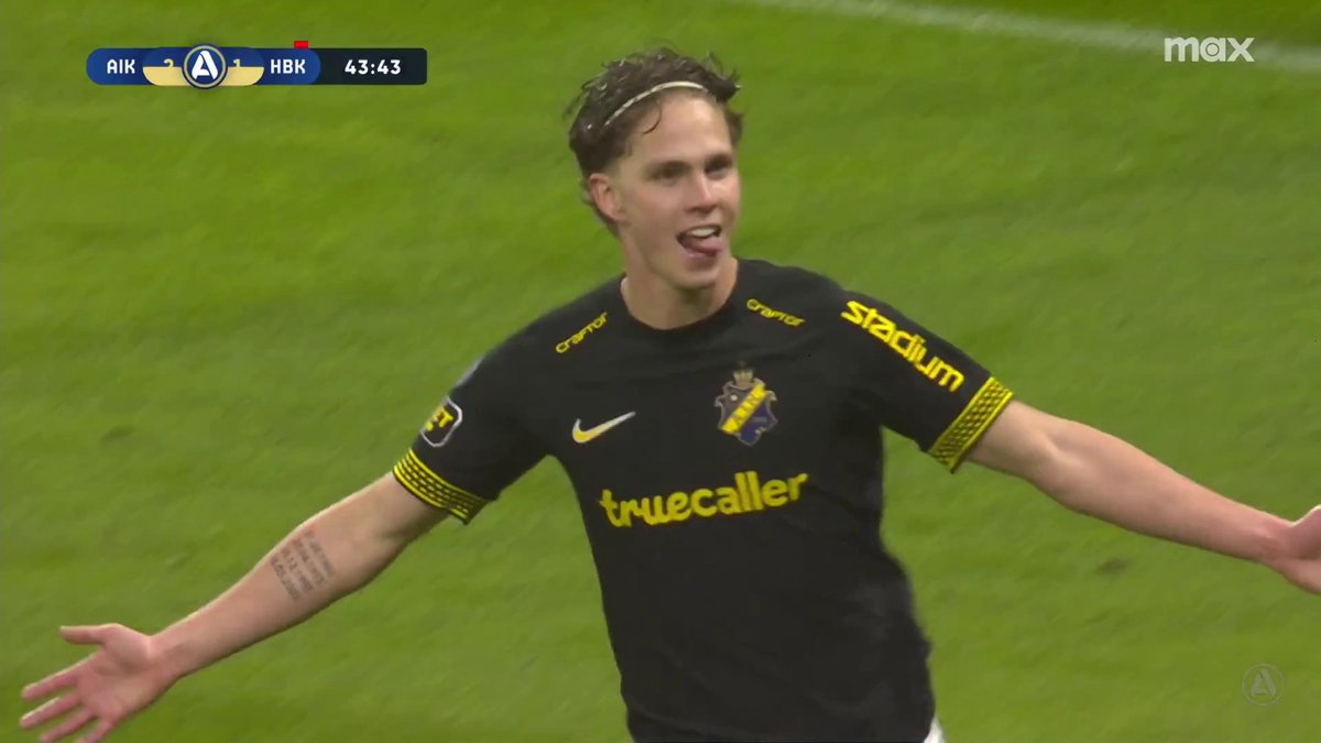 2-1 AIK! Onni Valakari målskytt ⚫ 📲 Se matchen på Max