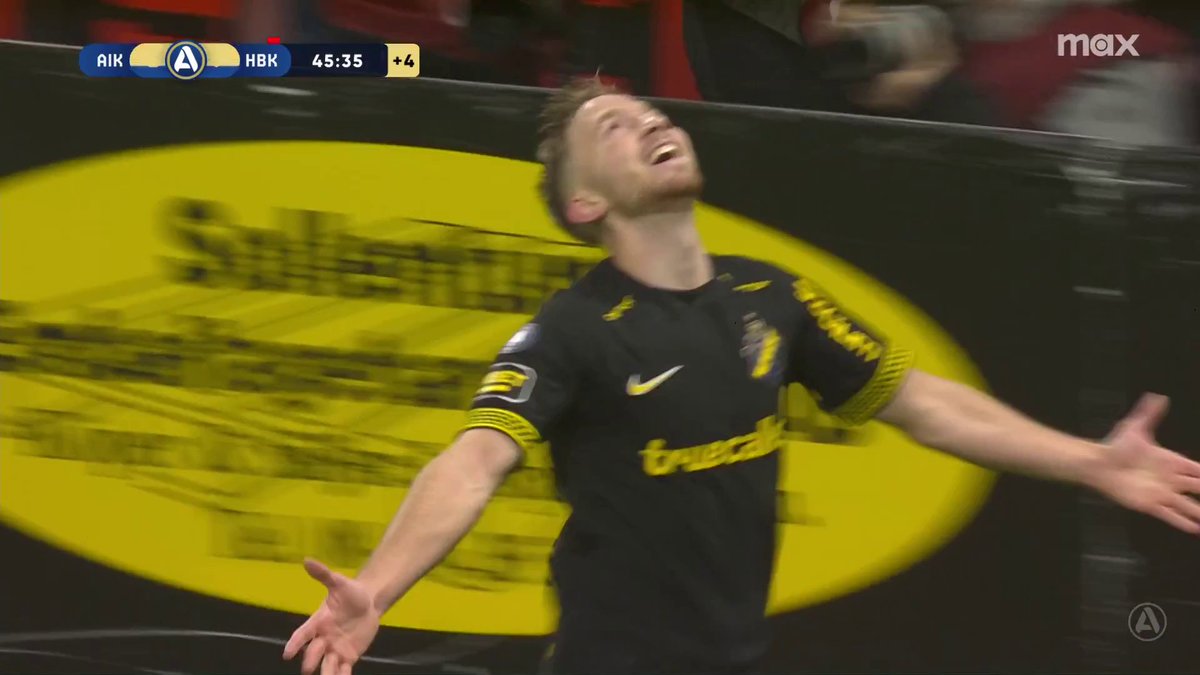 Eskil Edh utökar AIK:s ledning till 3-1! ⚫ 📲 Se matchen på Max