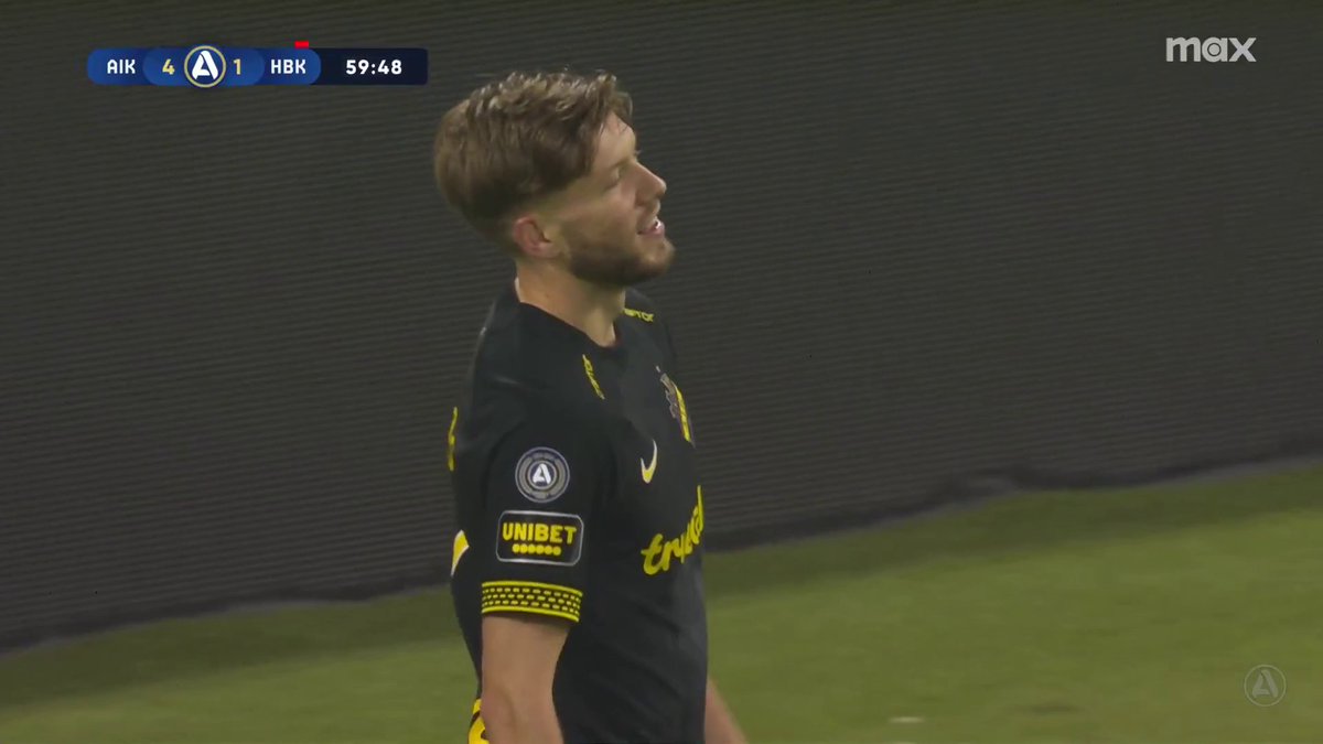 Anton Salétros ökar på till 4-1 för AIK! ⚫ 📲 Se matchen på Max