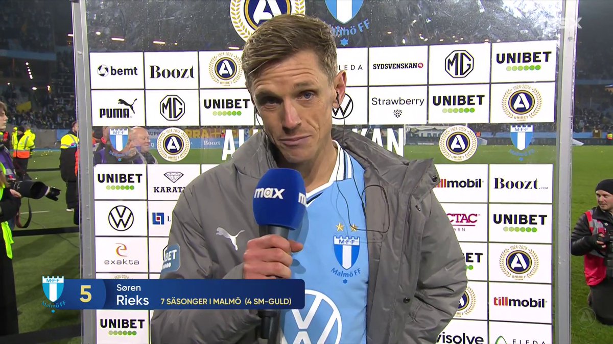 "Det (Malmö) betyder hem. Det är svårt att beskriva, det är starka känslor just nu. Jag har njutit sedan jag skrev på och jag njuter varje dag!" 💬 Søren Rieks efter sin sista allsvenska match. 📲 Se Allsvenskan på Max