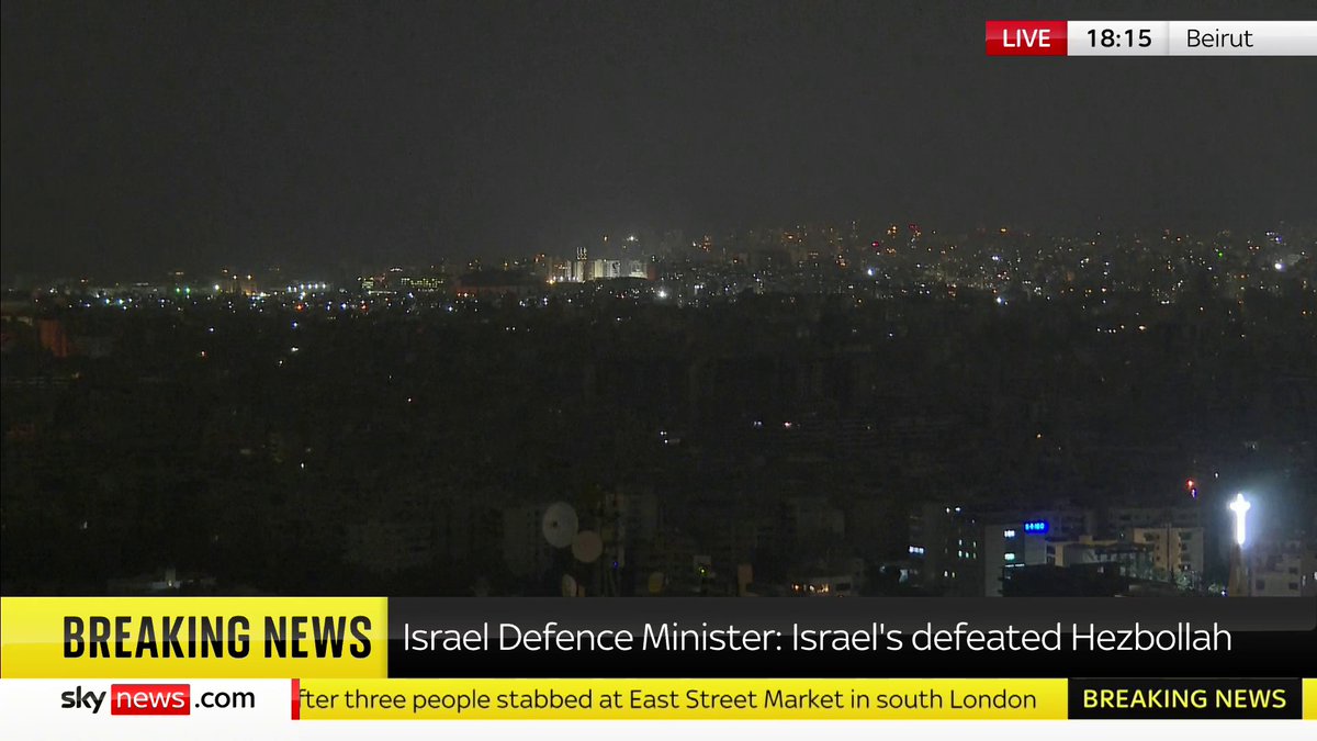 BREAKING: Israel's new defence minister Israel Katz has said that Israel has defeated Hezbollah and that eliminating its leader Hassan Nasrallah was the crowning achievement. 📺 Sky 501, Virgin 602, Freeview 233 and YouTube