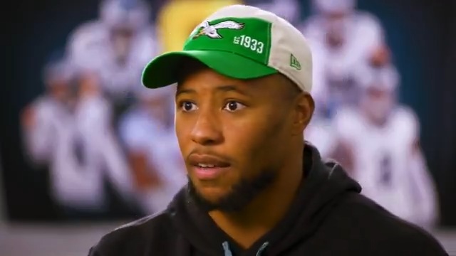 🚨NEWS: #Eagles RB Saquon Barkley talks about being able to be himself again in Philly… “YEAH, I’M JUMPING OVER PEOPLE AGAIN BECAUSE I GOT MONEY. I HAVE SECURITY.” 👀👀👀