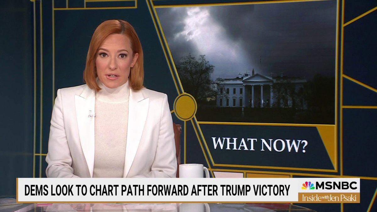 “Mostly, I'm trying to learn from it. And think about what comes next. Because now is a time to reflect. It's definitely a time to be humble. But it's also a time to be very, very curious.” Jen Psaki on what happened, and where we go from here: