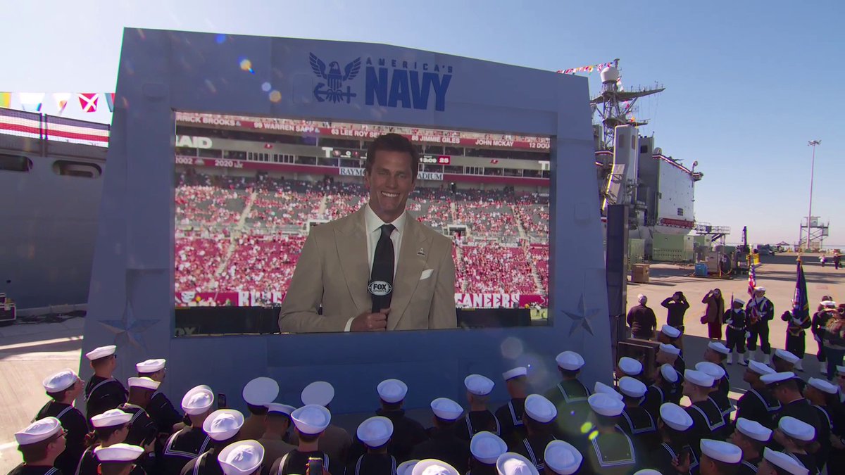 The 🐐 Tom Brady joins our show at Naval Base San Diego!