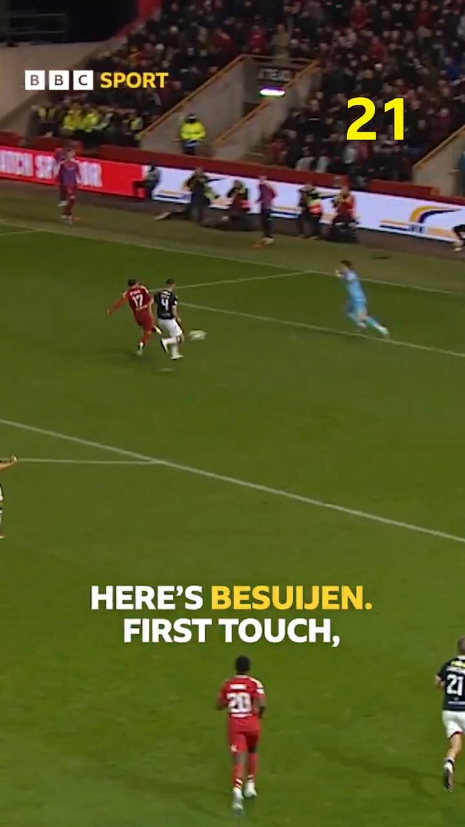 Incredible Aberdeen super subs 🙌 Kevin Nisbet and Vicente Besuijen assisted/scored just 21 SECONDS after play resumed following their substitutions on 🤯 #BBCFootball