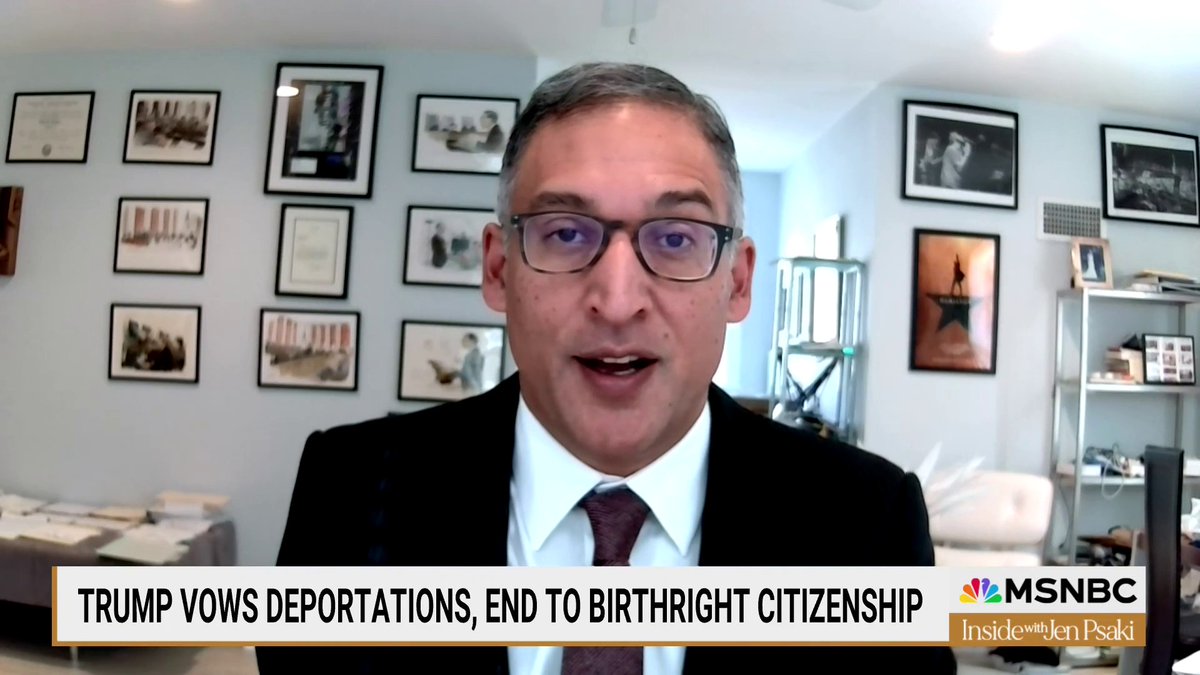 .@Neal_Katyal on Trump’s call to end birthright citizenship: “The 14th Amendment is as clear as day that there is no way he can do that. If he tries that, he will lose in court every day of the week.”