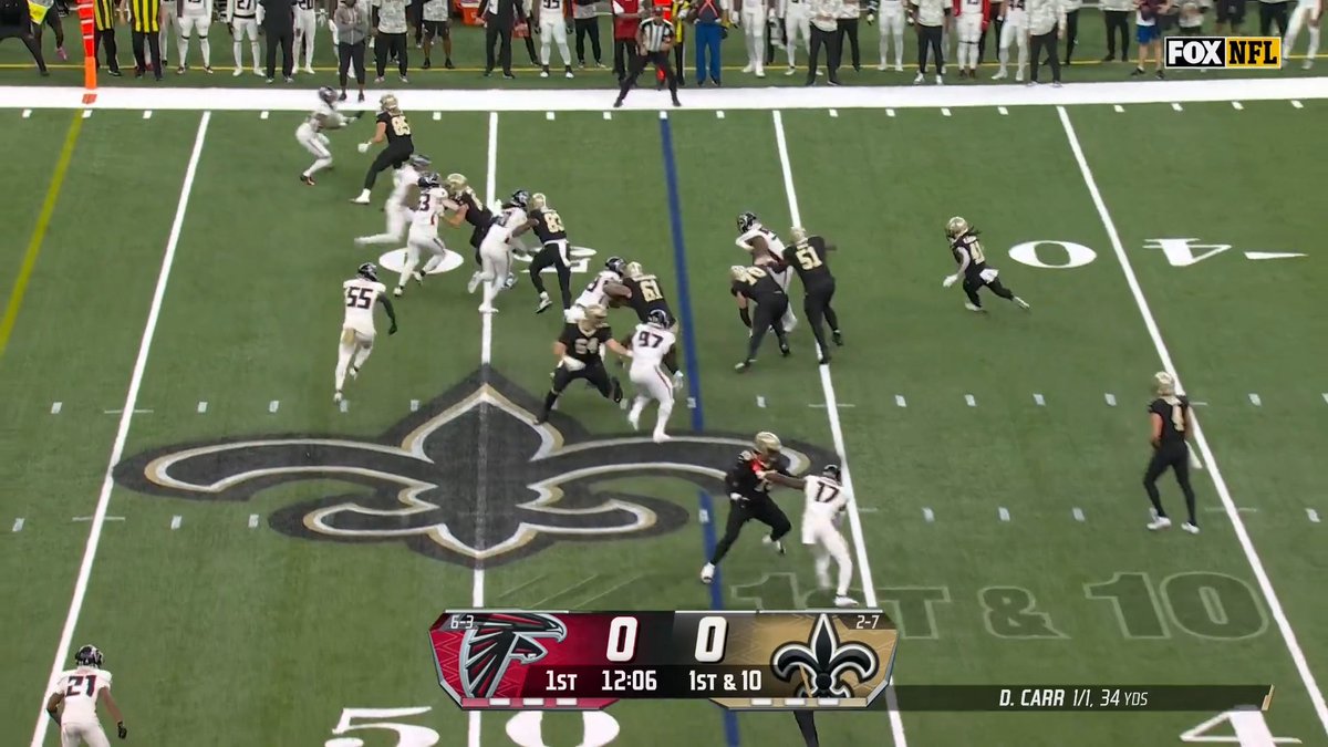 The carry that made history. Alvin Kamara is up to a Saints record 6,509 rushing yards (and still counting) 👑 📺 FOX