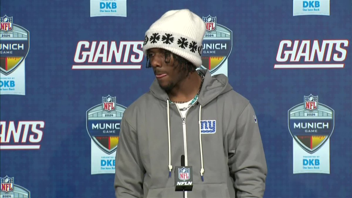 Malik Nabers speaks on the failed flea flicker play where he and Wan'Dale Robinson were WIDE-OPEN: "You can see that we were open, but there's many things that's going on in Daniel's face that us receivers don't see." 🤔🤔🤔