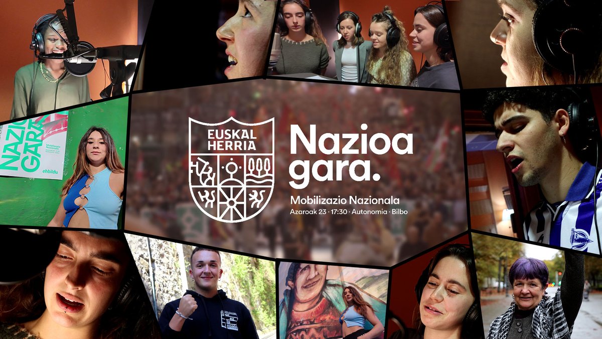 Eta izan izanen gara, Zazpiak bat, ez dugu mugarik, Utopikoak gara bai eta Ametsak bihurtuko ditugu egi 🧚💫 Azaroak 23 · Bilbo · #NazioaGara