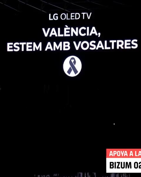 🖤 València, estem amb vosaltres. 📲 Toda ayuda cuenta. BIZUM al 02910. #LALIGAEASPORTS | #RealSociedadBarça