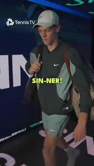 What must this feel like? 😯 POV: Jannik Sinner walking onto court in Turin... #NittoATPFinals