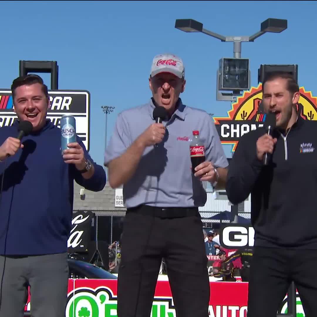This is how you start Championship Sunday! The engines are fired at Phoenix Raceway! #Championship4