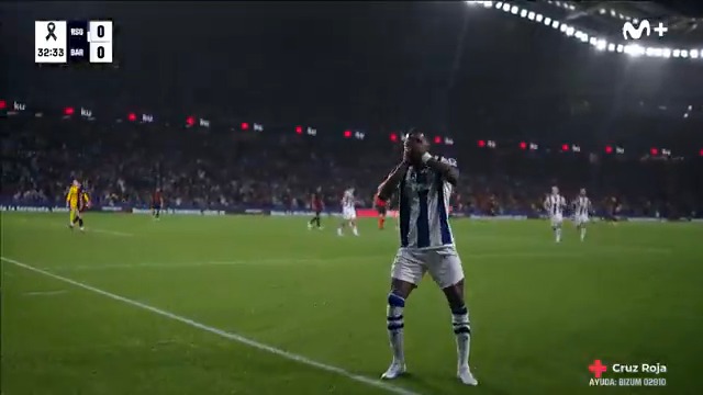 El primero de la temporada de Sheraldo Becker. El tanto de la Real Sociedad Fútbol para tumbar al Barça. #LaCasaDelFútbol #LALIGAEASPORTS