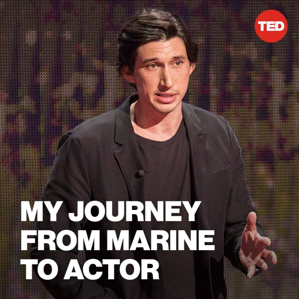 Did you know actor Adam Driver was once a US Marine? Watch his full talk on bringing theater to the military: