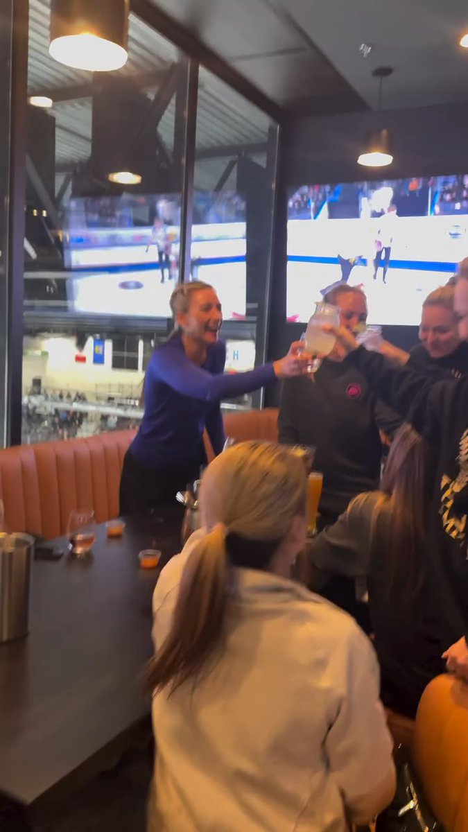 Team Tirinzoni showing up after the final against Homan in #HomanEmpire sweaters 😂💀 #curling #GSOC #teamhoman #teamtirinzoni