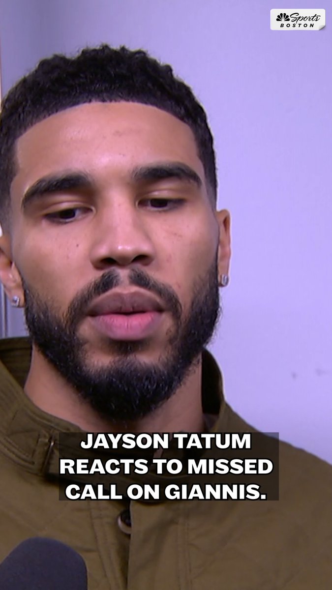 "I could've been out for 6 weeks... for it to be a no-call... that s*** is frustrating." Jayson Tatum reacts to missed call on Giannis where he rolled his ankle, and how he kept his composure