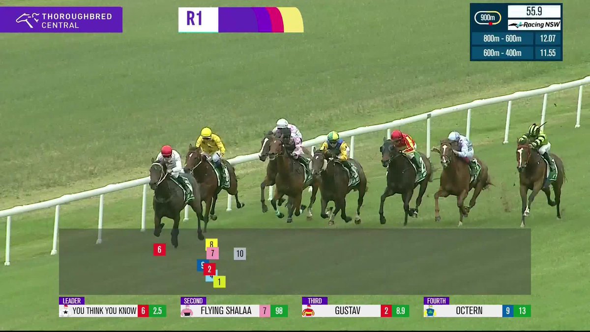 You Think You Know works his way to the front and gets it done in his debut! 👏 Brett Cavanough
