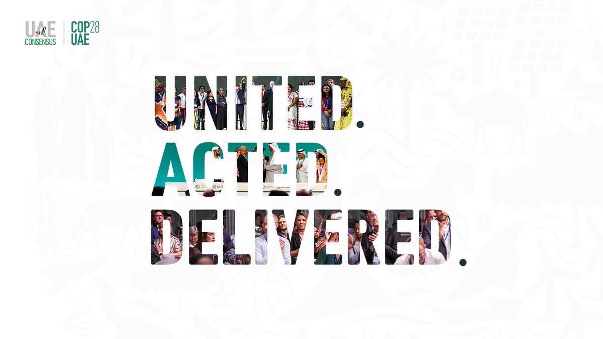 United. Acted. Delivered. Watch how COP28 made climate action history as the UAE hands over the COP Presidency. #COP28 #UAEConsensus #COP29